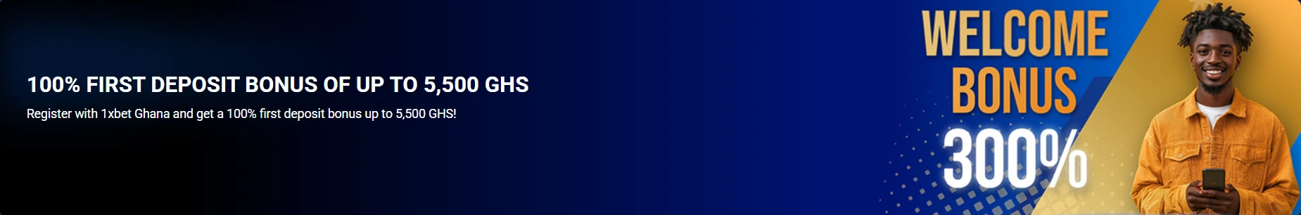 1xbet deposit bonus ghana