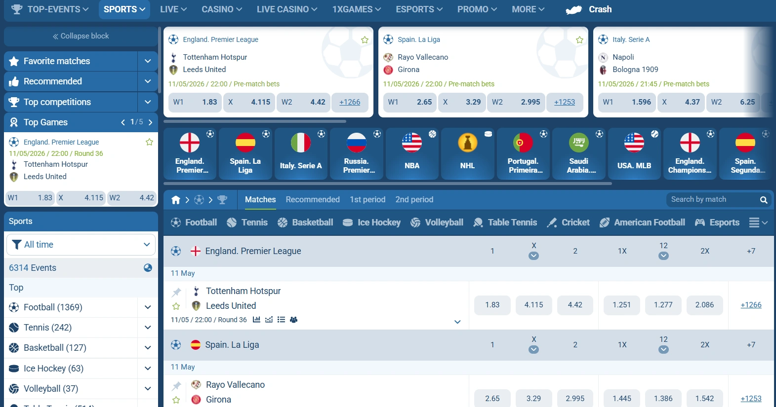 1xbet sport betting in ghana